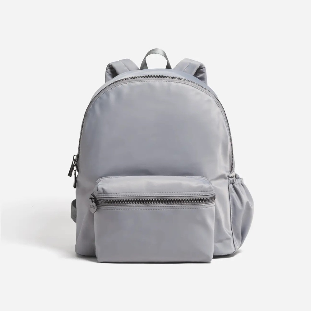 Stoney Clover Lane Classic Backpack  With Water Bottle Holder~ Grey $158 NWT‎
